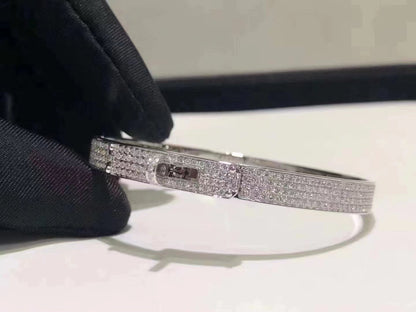PULSERA HM KELLY DE PLATA Y PAVÉ DE DIAMANTES
