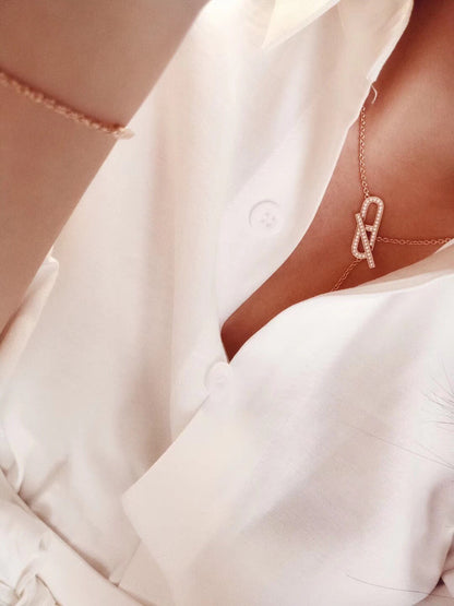 [LUXE] HM COLLAR DE NARIZ DE CERDO DE FUEGO TRENDY STREET