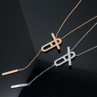 [LUXE] HM COLLAR PLATINO ORO ROSA DIAMANTE