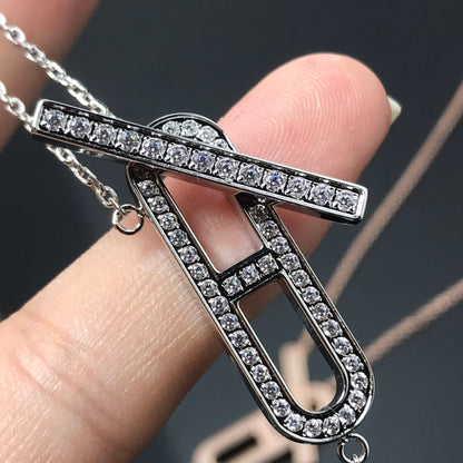 [LUXE] HM COLLAR PLATINO ORO ROSA DIAMANTE