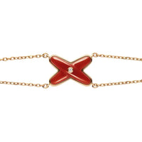 [LUXE]JEUX PULSERA CORNALINA ORO ROSA 1 DIAMANTE