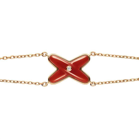 [LUXE]JEUX PULSERA CORNALINA ORO ROSA 1 DIAMANTE