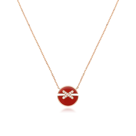 [LUXE]COLLAR JEUX DE ORO ROSA Y DIAMANTES