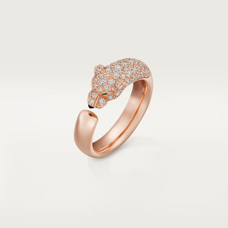[LUXE] PANTHERE HALF DIAMOND SMALL RING