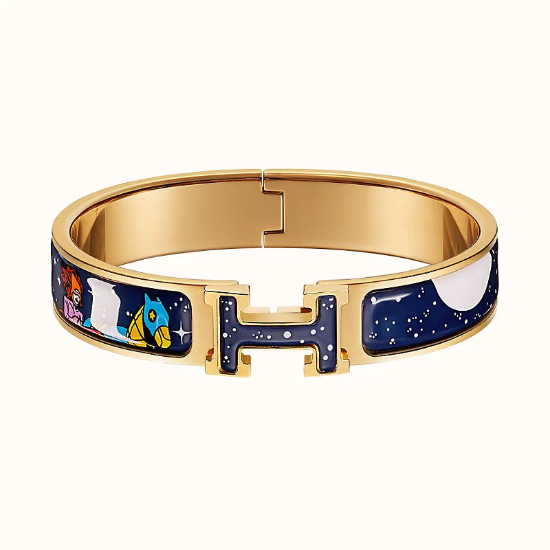 [LUXE]H PULSERA ESTRELLA Y LUNA 12MM