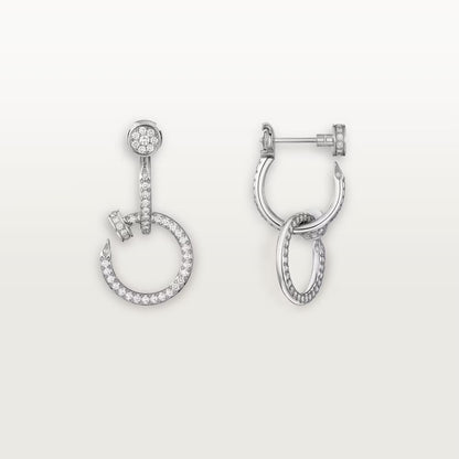 [LUXE] JUSTE FULL DIAMOND DOUBLE EARRINGS