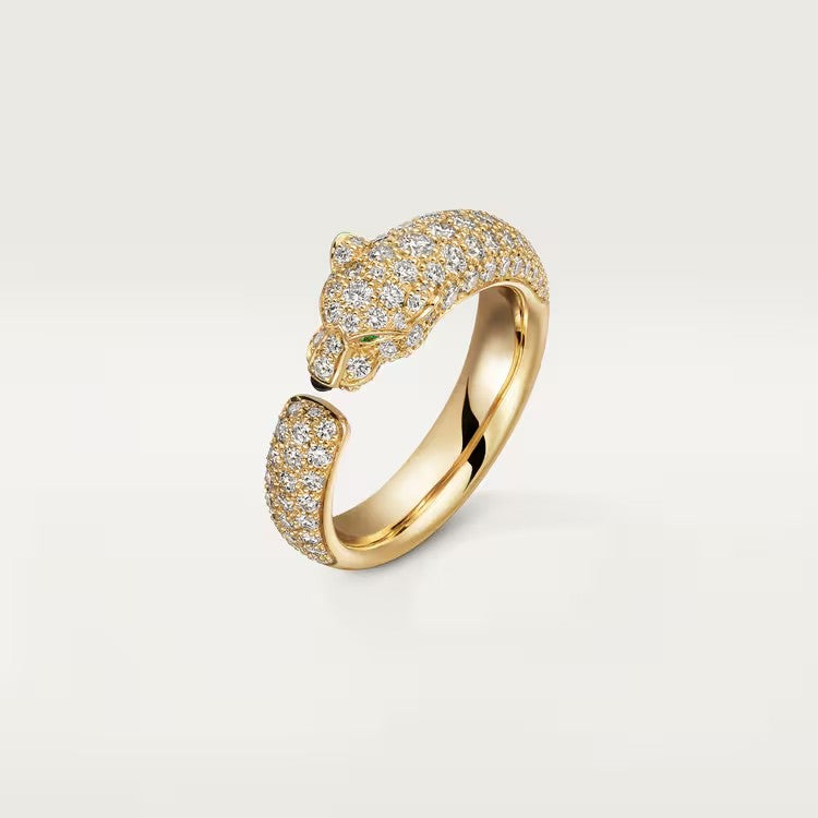 [LUXE] PANTHERE FULL DIAMOND SMALL RING