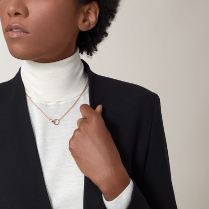 [LUXE] LOVE DOUBLE RING NECKLACE