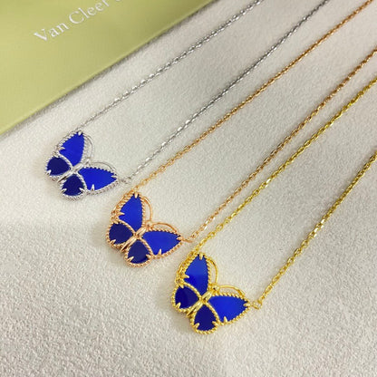 [LUXE]2026 NEW STYLE LUCKY SPRING BUTTERFLY 1 MOTIFS FLOWER NECKLACE