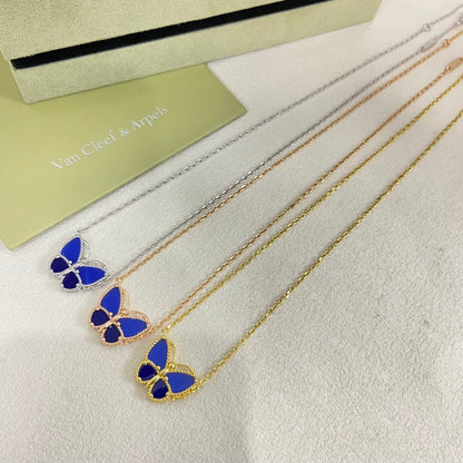 [LUXE]2026 NEW STYLE LUCKY SPRING BUTTERFLY 1 MOTIFS FLOWER NECKLACE