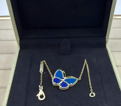 [LUXE]2026 NEW STYLE LUCKY SPRING BUTTERFLY 1 MOTIFS FLOWER NECKLACE