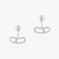 [LUXE] MOVE UNO SILVER DIAMOND EARRINGS