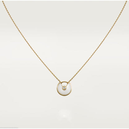 [LUXE]COLLAR DE TRAPEADOR DE ORO ROSA AMULETTE