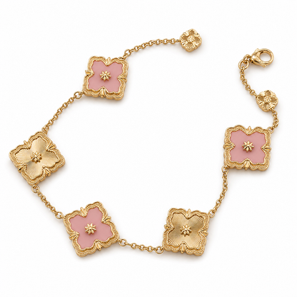 [LUXE JEWELRY] OPERA 5 MOTIFS TULLE ENAMEL BRACELET