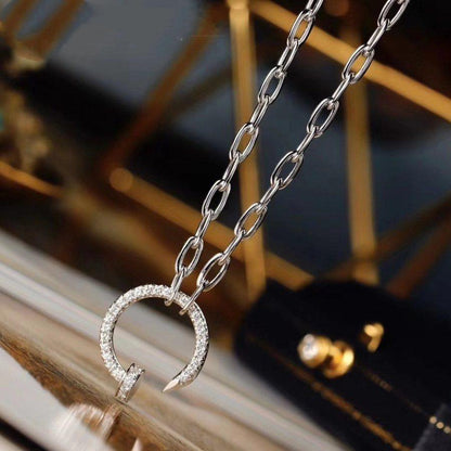 [LUXE] JUSTE NECKLACE FULL DIAMONDS