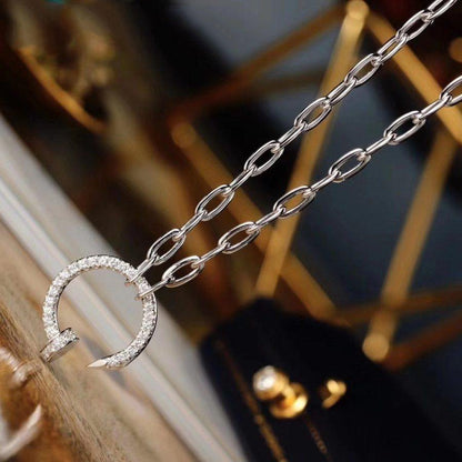 [LUXE] JUSTE NECKLACE FULL DIAMONDS