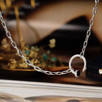 [LUXE] JUSTE NECKLACE FULL DIAMONDS
