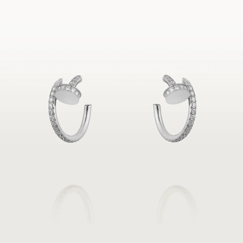 PENDIENTES [LUXE]JUSTE 12,75 MM PLATA DIAMANTE