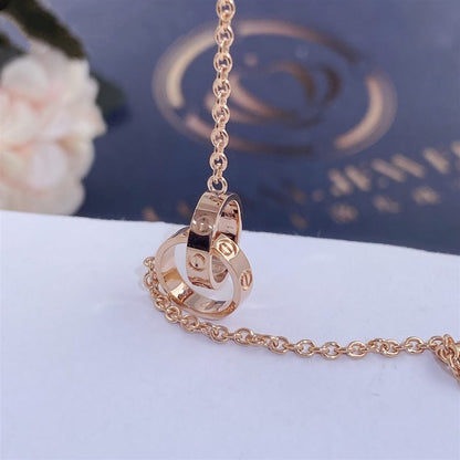 [LUXE] LOVE BRACELET DOUBLE RING
