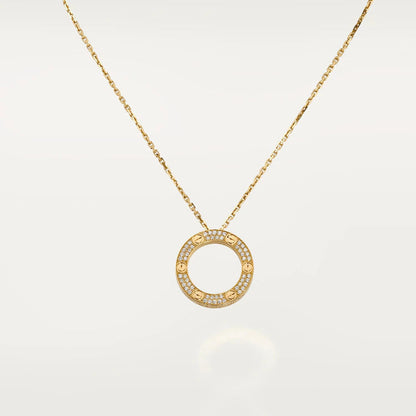 [LUXE]COLLAR AMOR AJUSTABLE ORO ROSA 