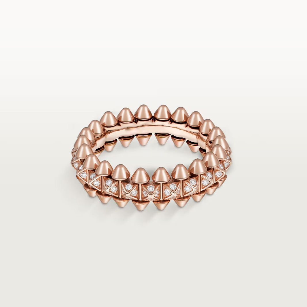 [LUXE] CLASH 6.4MM SMALL FULL DIAMOND RING