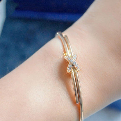 [LUXE]JEUX DE PULSERA ORO ROSA DIAMANTES