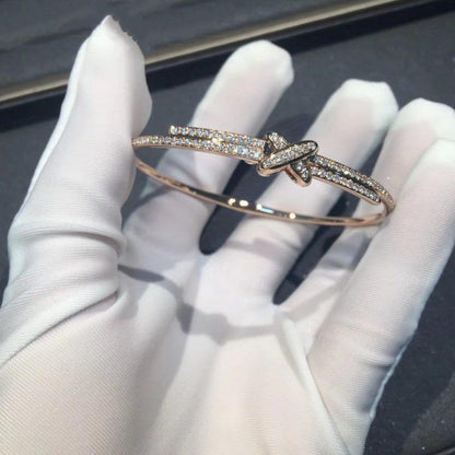 [LUXE]JEUX DE PULSERA DIAMANTES ORO ROSA