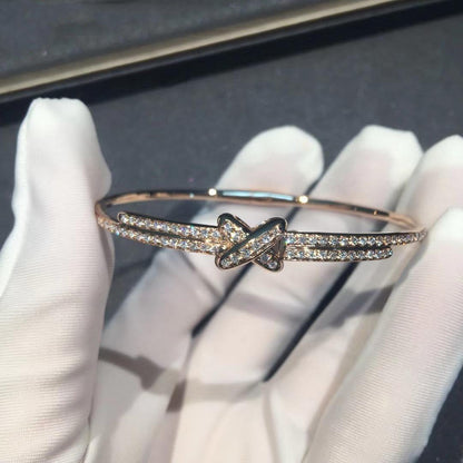 [LUXE]JEUX DE PULSERA DIAMANTES ORO ROSA