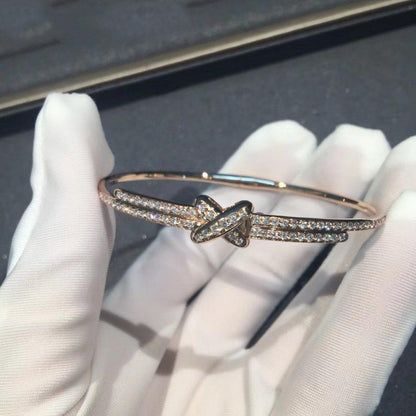 [LUXE]JEUX DE PULSERA DIAMANTES ORO ROSA