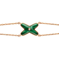 [LUXE]JEUX PULSERA MALAQUITA ORO ROSA 1 DIAMANTE