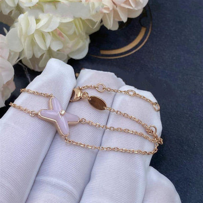 [LUXE]JEUX PULSERA ROSA MOP ORO ROSA 1 DIAMANTE