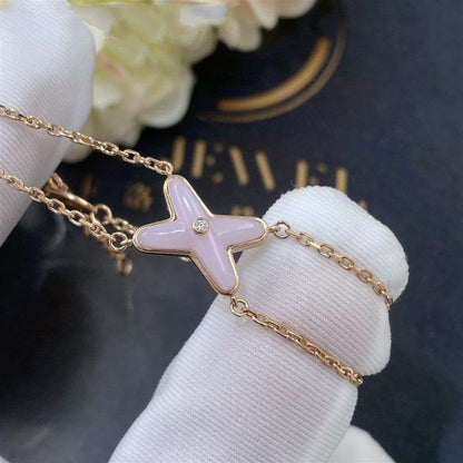 [LUXE]JEUX PULSERA ROSA MOP ORO ROSA 1 DIAMANTE