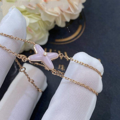 [LUXE]JEUX PULSERA ROSA MOP ORO ROSA 1 DIAMANTE