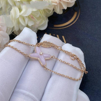 [LUXE]JEUX PULSERA ROSA MOP ORO ROSA 1 DIAMANTE