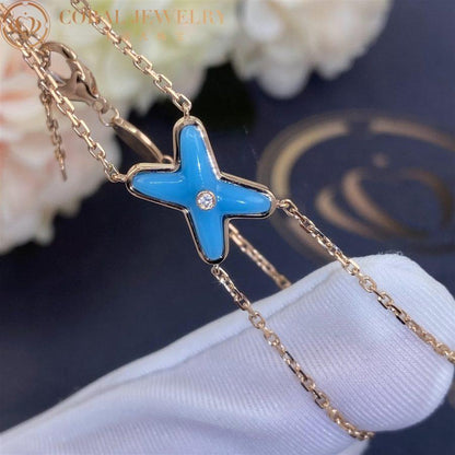 [LUXE]JEUX PULSERA TURQUESA ORO ROSA 1 DIAMANTE