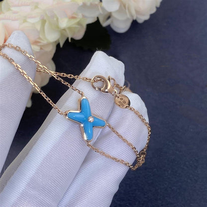 [LUXE]JEUX PULSERA TURQUESA ORO ROSA 1 DIAMANTE
