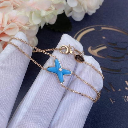 [LUXE]JEUX PULSERA TURQUESA ORO ROSA 1 DIAMANTE