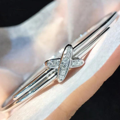 [LUXE]JEUX DE PULSERA PLATA DIAMANTES