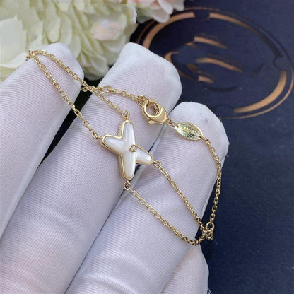 [LUXE]JEUX PULSERA ORO BLANCO MOP 1 DIAMANTE
