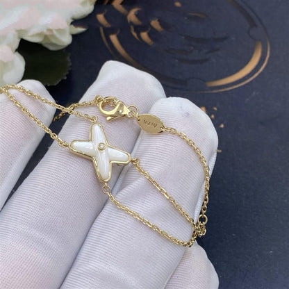 [LUXE]JEUX PULSERA ORO BLANCO MOP 1 DIAMANTE