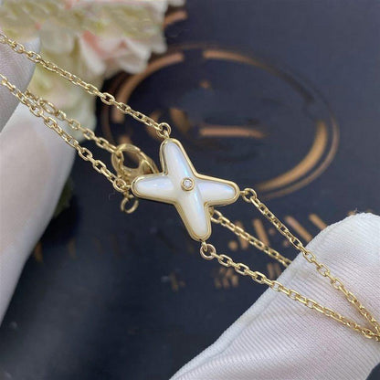 [LUXE]JEUX PULSERA ORO BLANCO MOP 1 DIAMANTE
