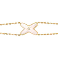 [LUXE]JEUX PULSERA ORO BLANCO MOP 1 DIAMANTE