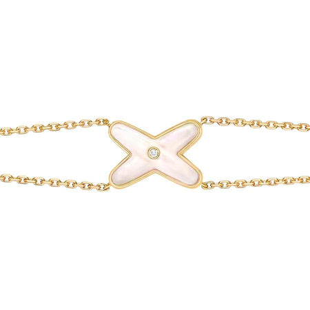 [LUXE]JEUX PULSERA ORO BLANCO MOP 1 DIAMANTE