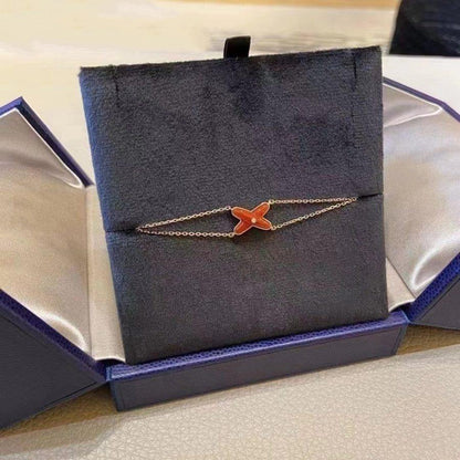 [LUXE]JEUX PULSERA CORNALINA ORO ROSA 1 DIAMANTE
