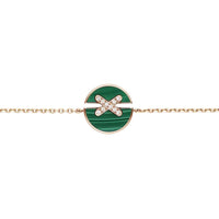 [LUXE]JEUX DE PULSERA MALAQUITA ORO ROSA DIAMANTES