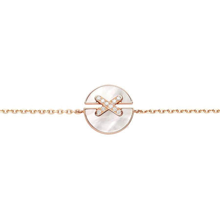 [LUXE]JEUX DE BRACELET MOP ORO ROSA DIAMANTES