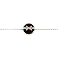 [LUXE]JEUX DE PULSERA ÓNIX ORO ROSA DIAMANTE