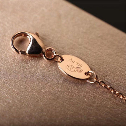 [LUXE]Anillo con diseño hueco de trébol de cuatro hojas en forma de flor