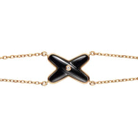 [LUXE]JEUX PULSERA ÓNIX ORO ROSA 1 DIAMANTE