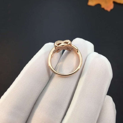 [LUXE]ANILLO JEUX DE ORO ROSA Y DIAMANTES